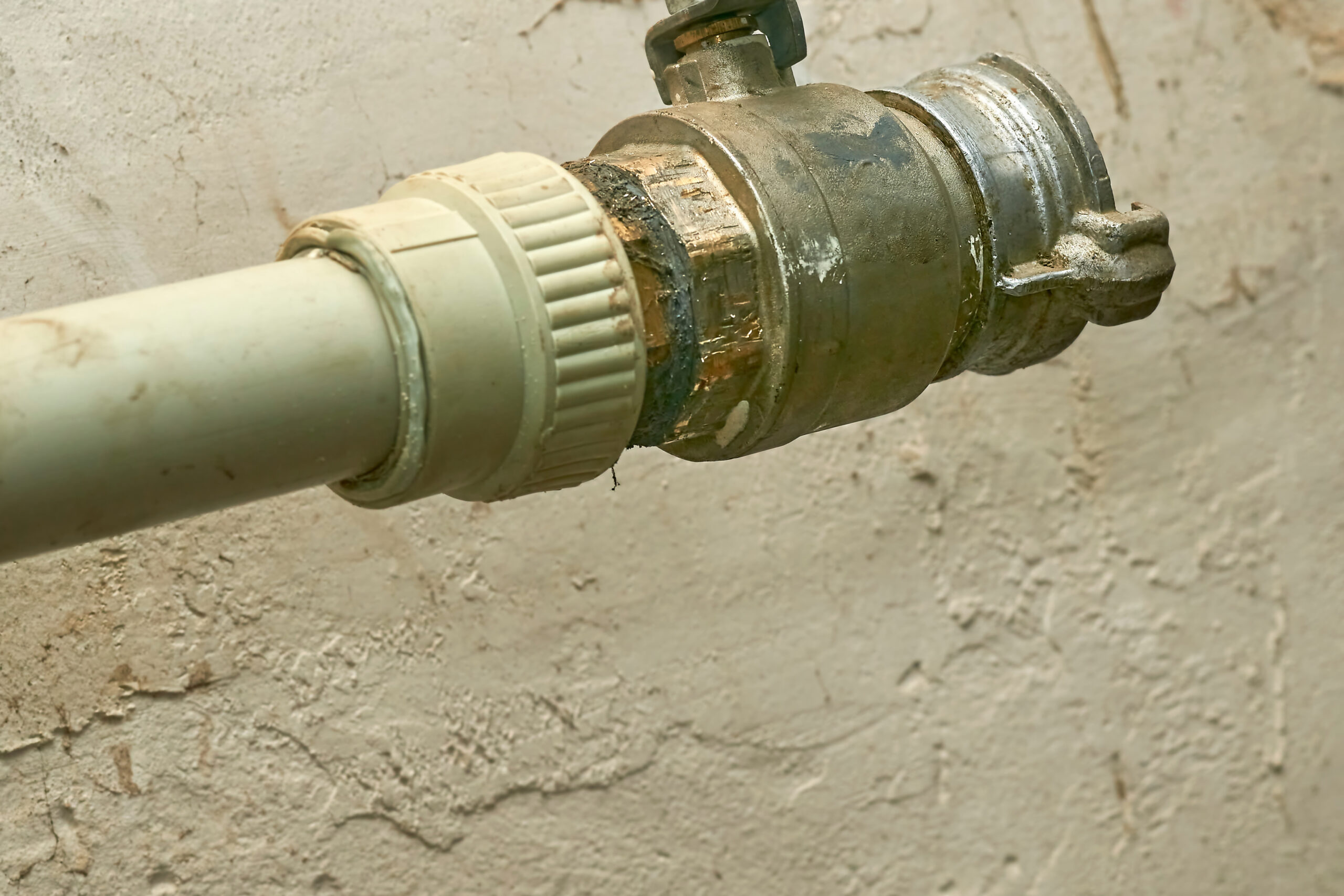 Pumping station on a water pipe