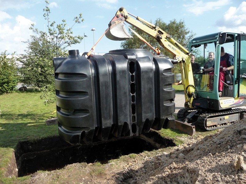 Solido sewage installation