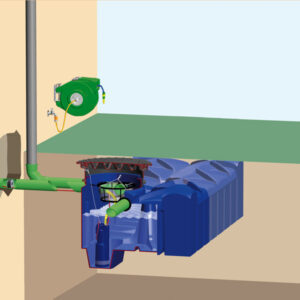 3000L Twintap Garden Rainwater Harvesting System - Image 3