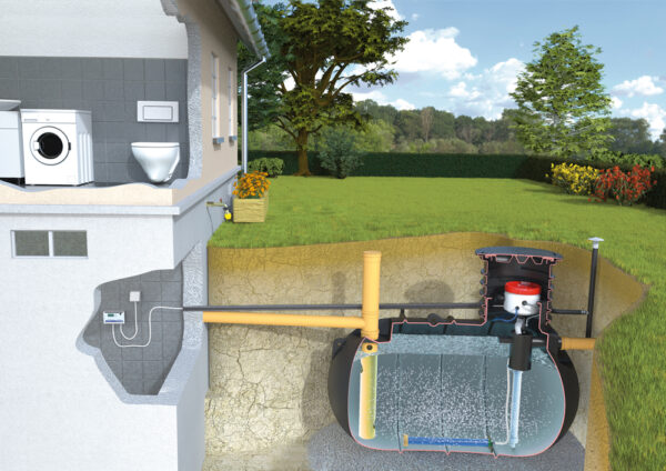 Rewatec Solido Smart 12 Person Sewage Treatment Plant - Pumped Outlet